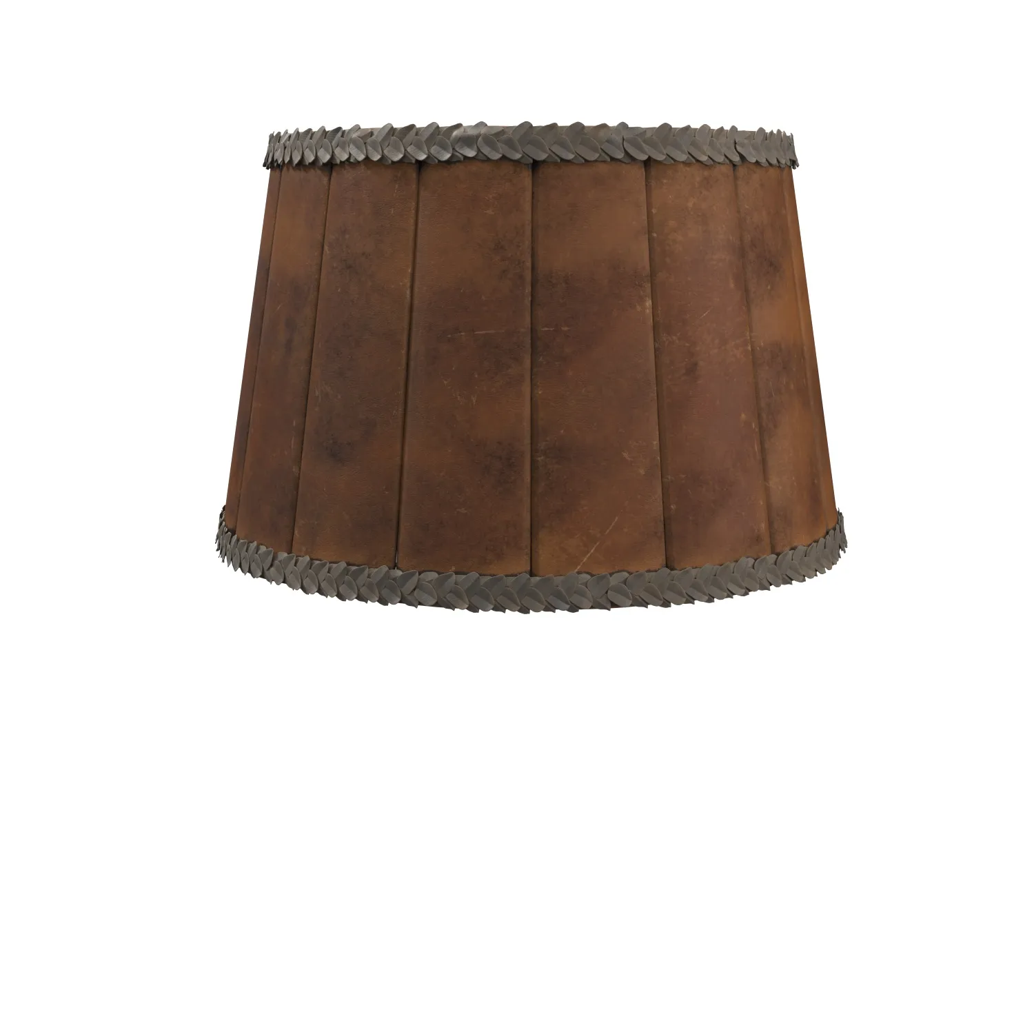 Large 1920s Pleated Mica Lamp Shade PBR 3D Model_03